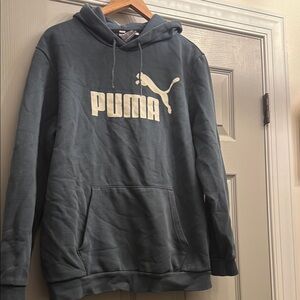 PUMA Men's midnight Blue Hoodie large